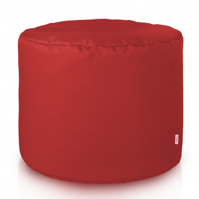 Bordowa Pufa Nylon Cilindro