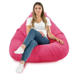 Pufa Worek z Oparciem Drop XXL - Welur Soft – widok 70