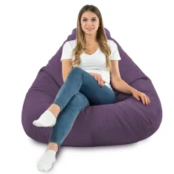 Pufa Worek z Oparciem Drop XXL - Welur Soft – widok 75