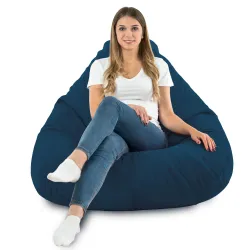 Pufa Worek z Oparciem Drop XXL - Welur Soft – widok 80