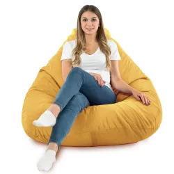 Pufa Worek z Oparciem Drop XXL - Welur Soft – widok 64