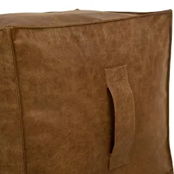 Pufa Kostka Kwadratowa - Skóra Naturalna Premium – widok 2