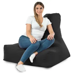 Fotel Sako Pufa Siedzisko Bali z Oparciem - Welur Soft – widok 90