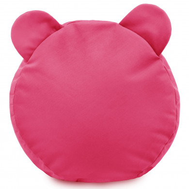 Różowy Podnóżek Teddy Puf Plusz