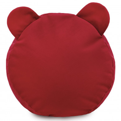 Czerwony Podnóżek Teddy Puf Plusz