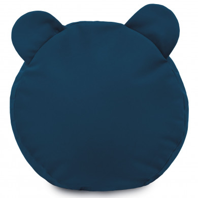 Granatowy Podnóżek Teddy Puf Plusz