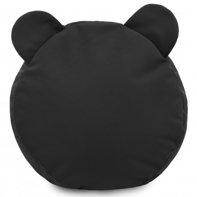 Czarny Podnóżek Teddy Puf Plusz