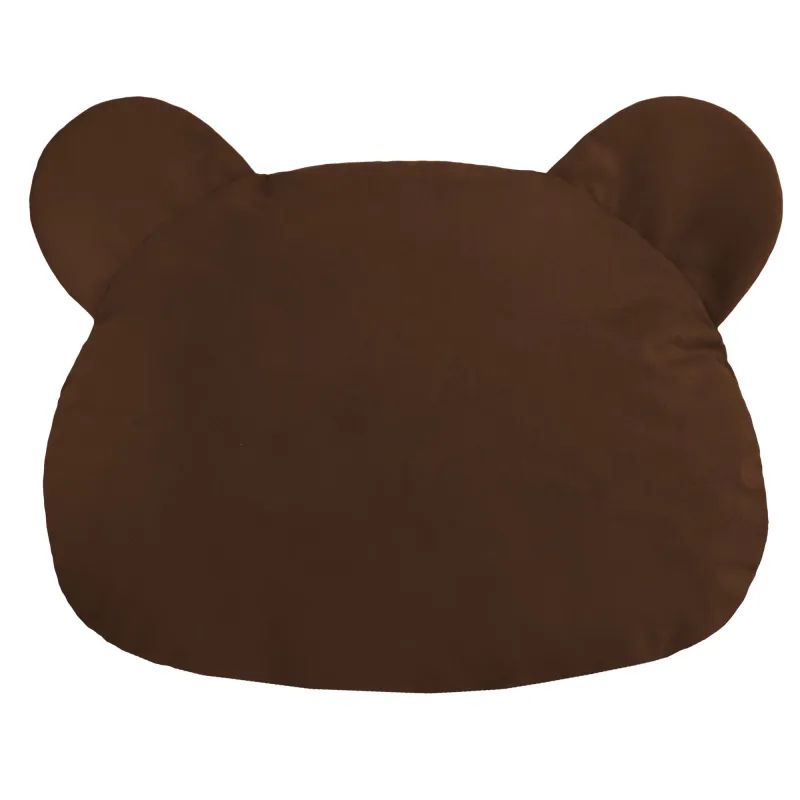Poduszka dekoracyjna teddy w kolorze perłowym, idealna do pokoju dziecięcego