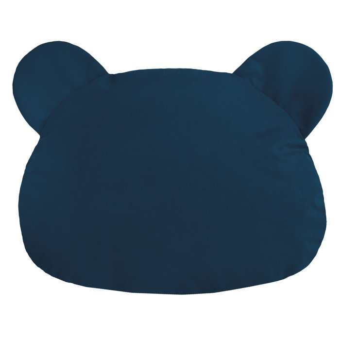 Granatowy Teddy poduszka dekoracyjna plusz