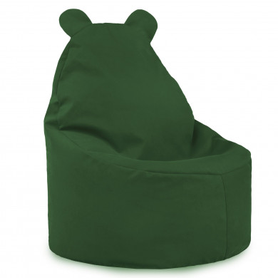 Ciemnozielony Fotel dla dzieci Teddy