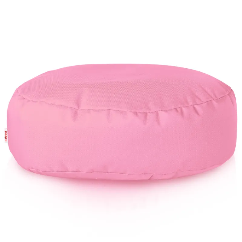 Biały podnóżek puf, elegancki dodatek do strefy relaksu