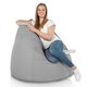 Srebrny Worek Fotel XXL Outdoor Ogrodowy