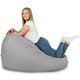 Srebrny Worek Fotel XXL Outdoor Ogrodowy