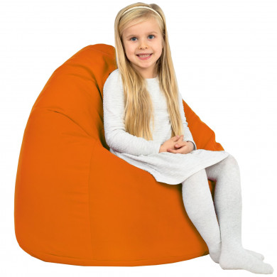 Pomarańczowy Worek Fotel Dla Dzieci Puf