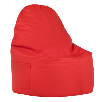 Czerwony fotel Porto Ekoskóra kids