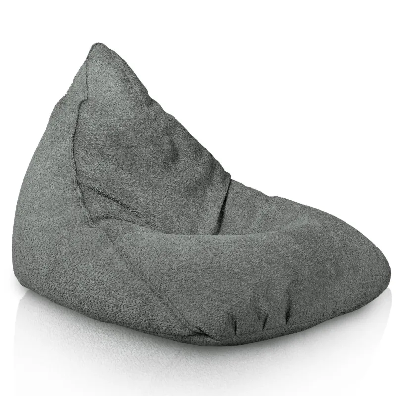 Ecru pufa Siedzisko Bermuda XL, elegancka tkanina, świetna do pokoju dziennego