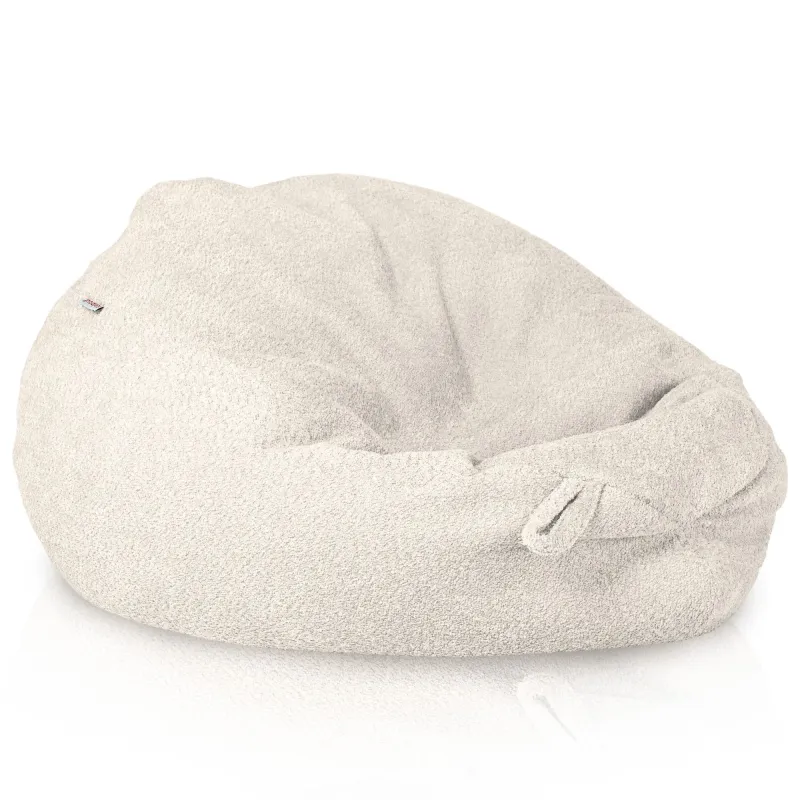 Ecru pufa worek sako XL boucle