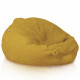 Musztardowy pufa worek sako XL boucle
