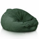 Ciemnozielony pufa worek sako XL boucle
