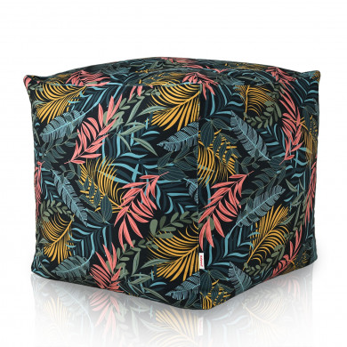 Pufa Kwadratowa Barwne liście Cubo