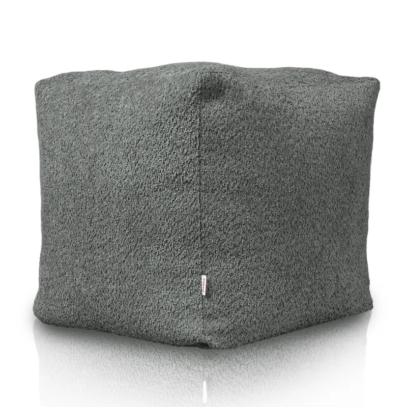 Pufa Kostka Kwadratowa - Boucle (Baranek) – widok 3