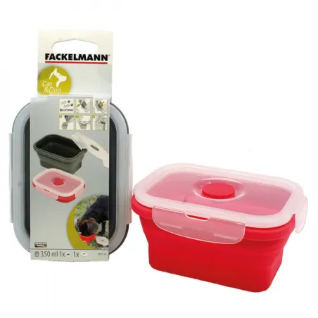 Kwadratowa miska dla psa 350ml z trwałego materiału, akcesoria dla zwierząt