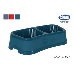 Podwójna miska 33x18x7.5cm dla psa