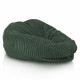 Ciemnozielona pufa worek sako XL stripe