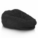 Czarna pufa worek sako XL stripe