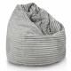 jasnoszara pufa worek sako stripe