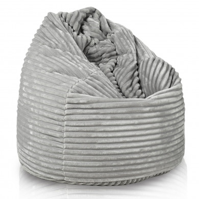 jasnoszara pufa worek sako stripe