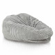 jasnoszara pufa worek sako XL stripe