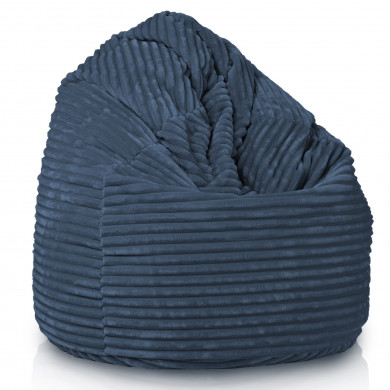 Granatowa pufa worek sako stripe