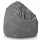 Szara pufa worek sako stripe