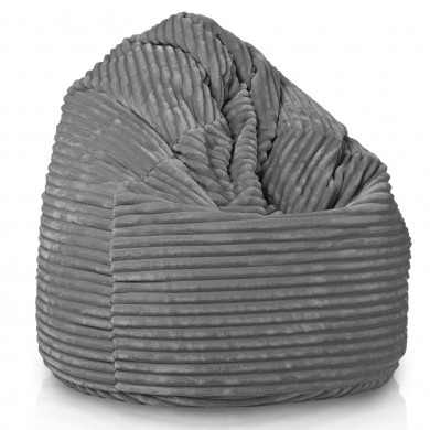 Szara pufa worek sako stripe