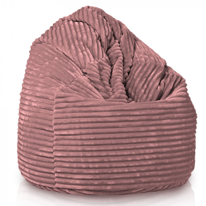 Zgaszony róż pufa worek sako XXL stripe