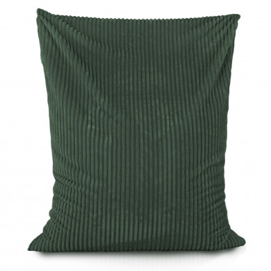 Ciemnozielona Wielka Poducha stripe