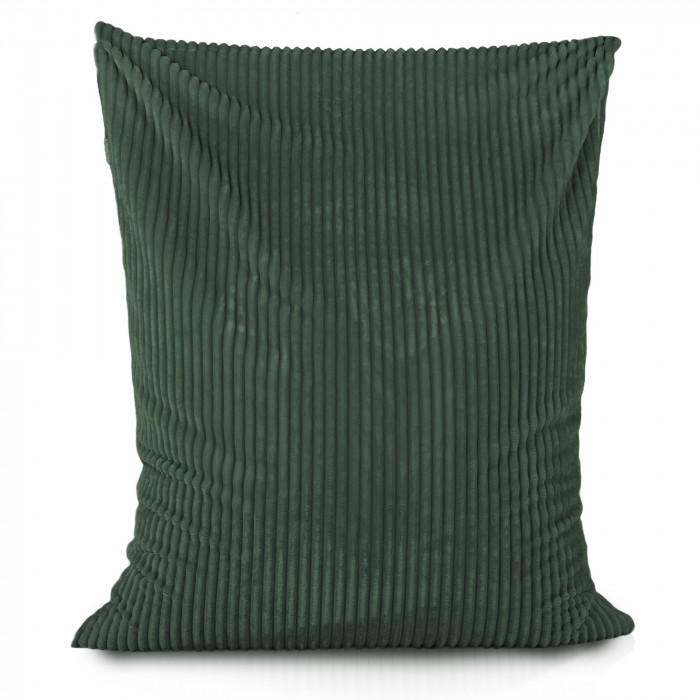 Ciemnozielona Poducha stripe