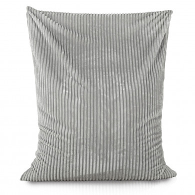 Jasnoszara Wielka Poducha stripe