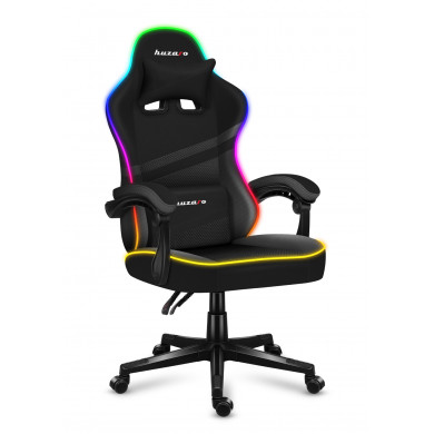Fotel Gamingowy Huzaro FORCE 4.4 RGB Black Mesh