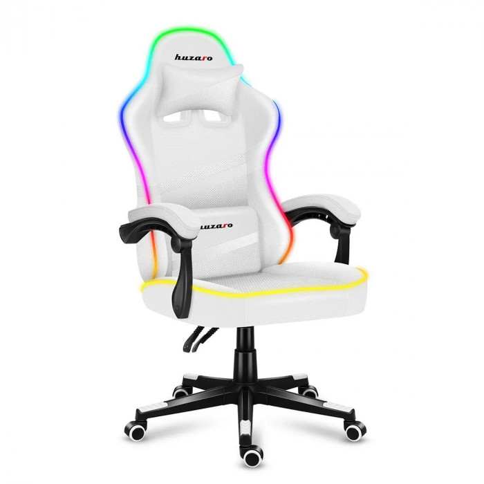 Fotel Gamingowy HUZARO FORCE 4.4 RGB White