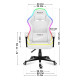 Fotel Gamingowy HUZARO FORCE 4.4 RGB White