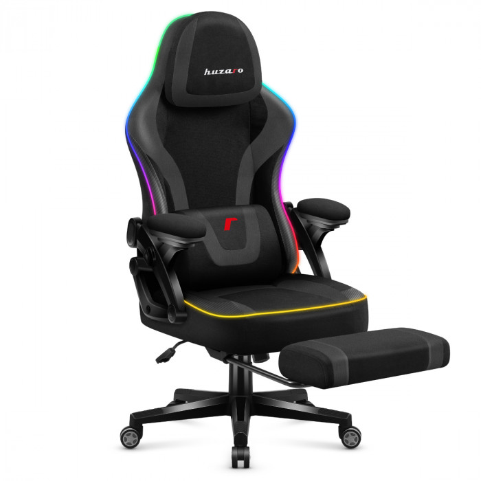 Fotel gamingowy Huzaro Force 4.6 Black RGB Smart