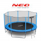 Trampolina ogrodowa 14ft/435cm z siatką zewnętrzną i drabinką