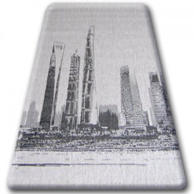 DYWAN SZNURKOWY SIZAL FLOORLUX 20240 srebrny / czarny