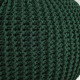 HandKnit Pouf Grande – Forest Green ręcznie dziergana pufa ze sznurka bawełnianego