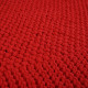 Dywan "Ruby Knit" – prostokątny, dziergany, ręcznie robiony ze sznurka bawełnianego 115×75 cm