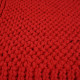 Dywan "Ruby Knit" – prostokątny, dziergany, ręcznie robiony ze sznurka bawełnianego 115×75 cm