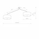 Lampa sufitowa HAWK GRAY VI 6541