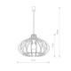 Lampa wisząca IKA I D 4174 wys. 132cm 4174